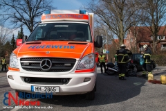 Schwerer Motorradunfall auf der Langenhorner Chaussee - 2 schwer verletzte Personen